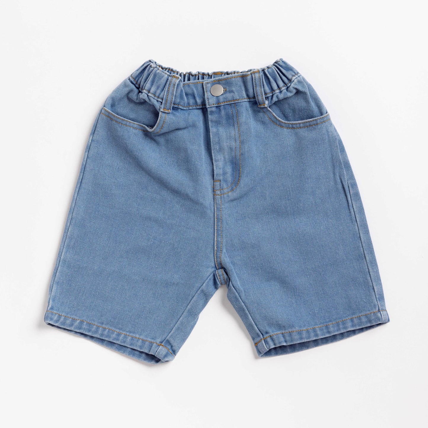 Kids Relaxed Denim Short - 90's Blue Wash