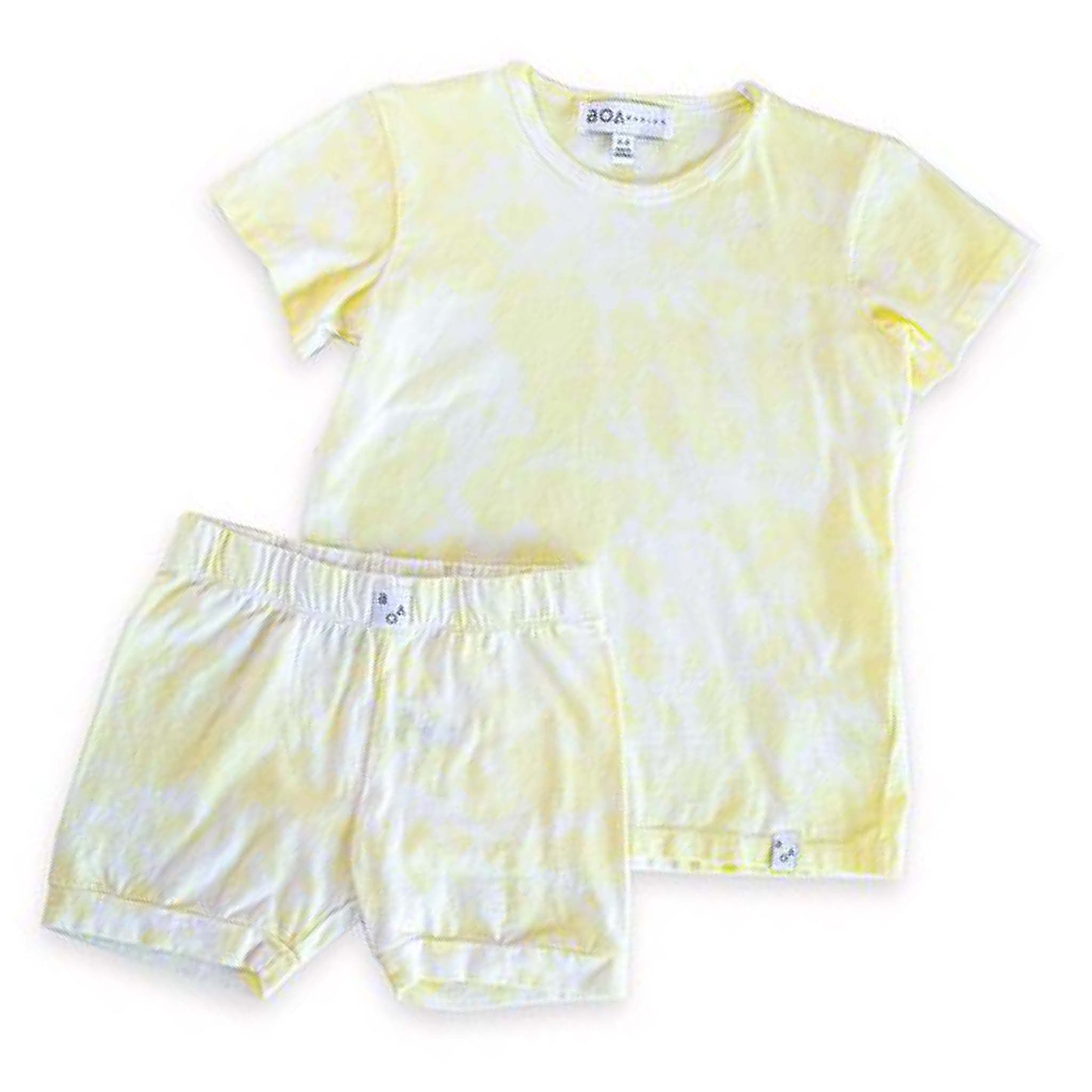Yellow Tie Dye Children's Pyjamas Boa Basics