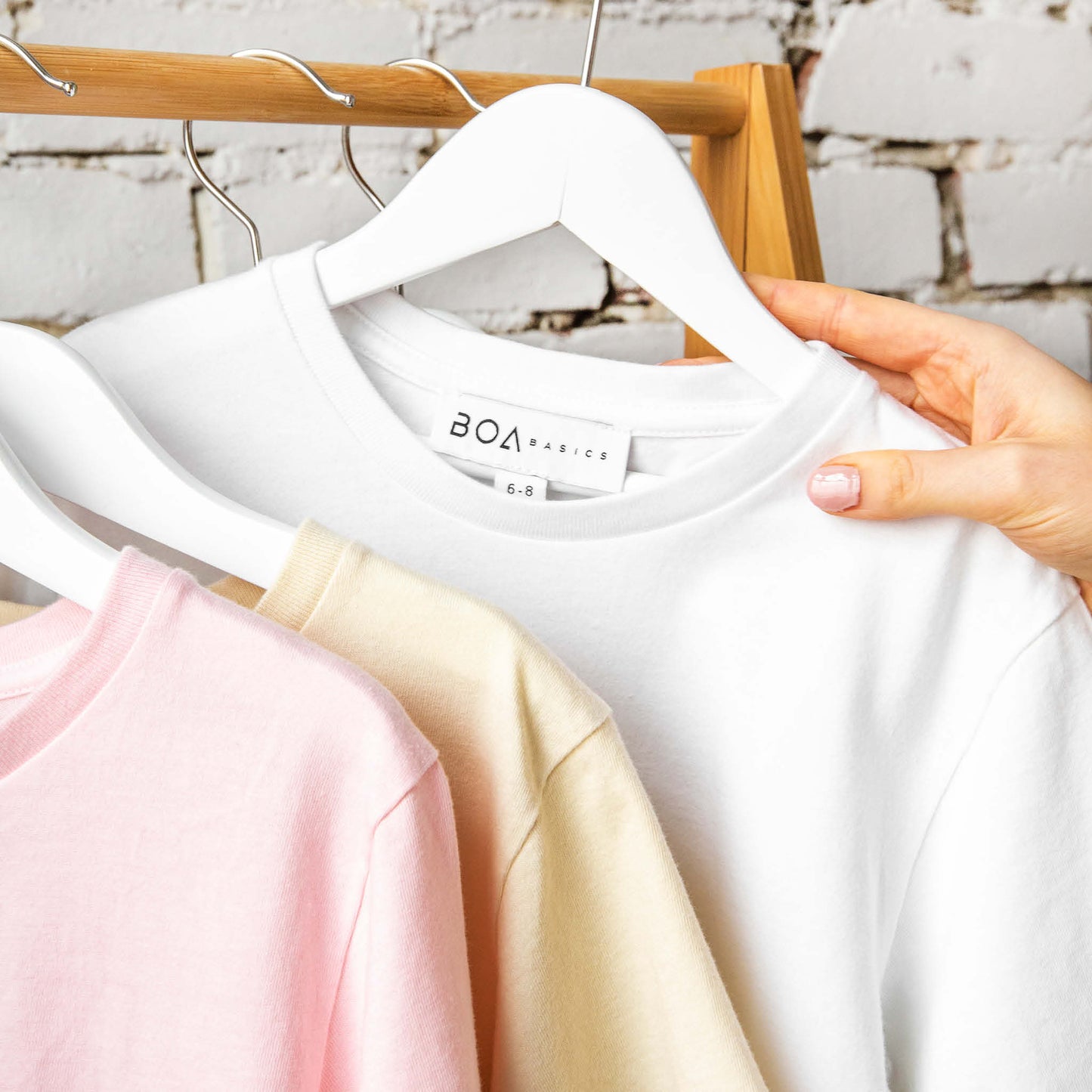 White Kids T-Shirt Boa Basics