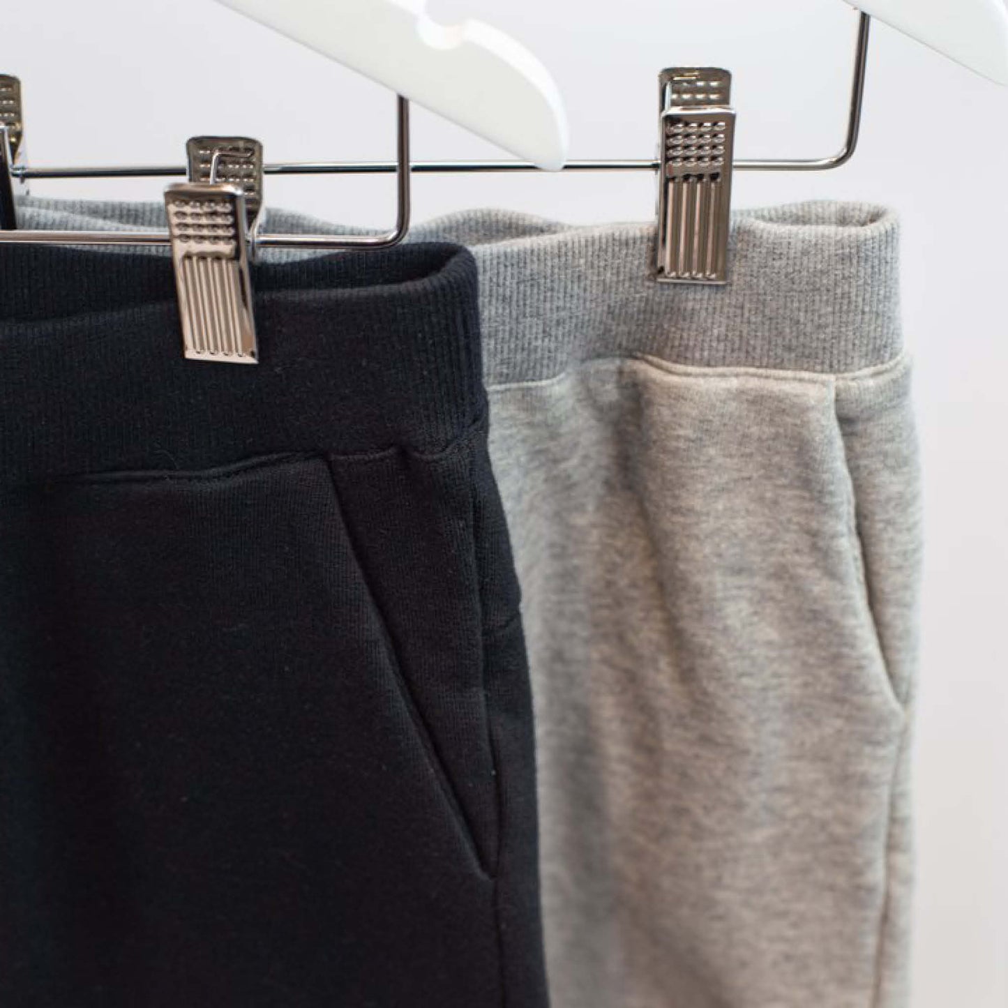 Black and Grey Children's Track Pants Boa Basics