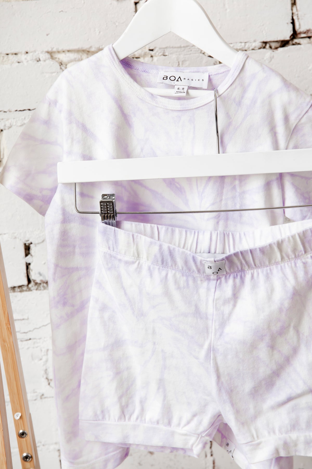Lilac Tie Dye Kids Pyjamas Boa Basics