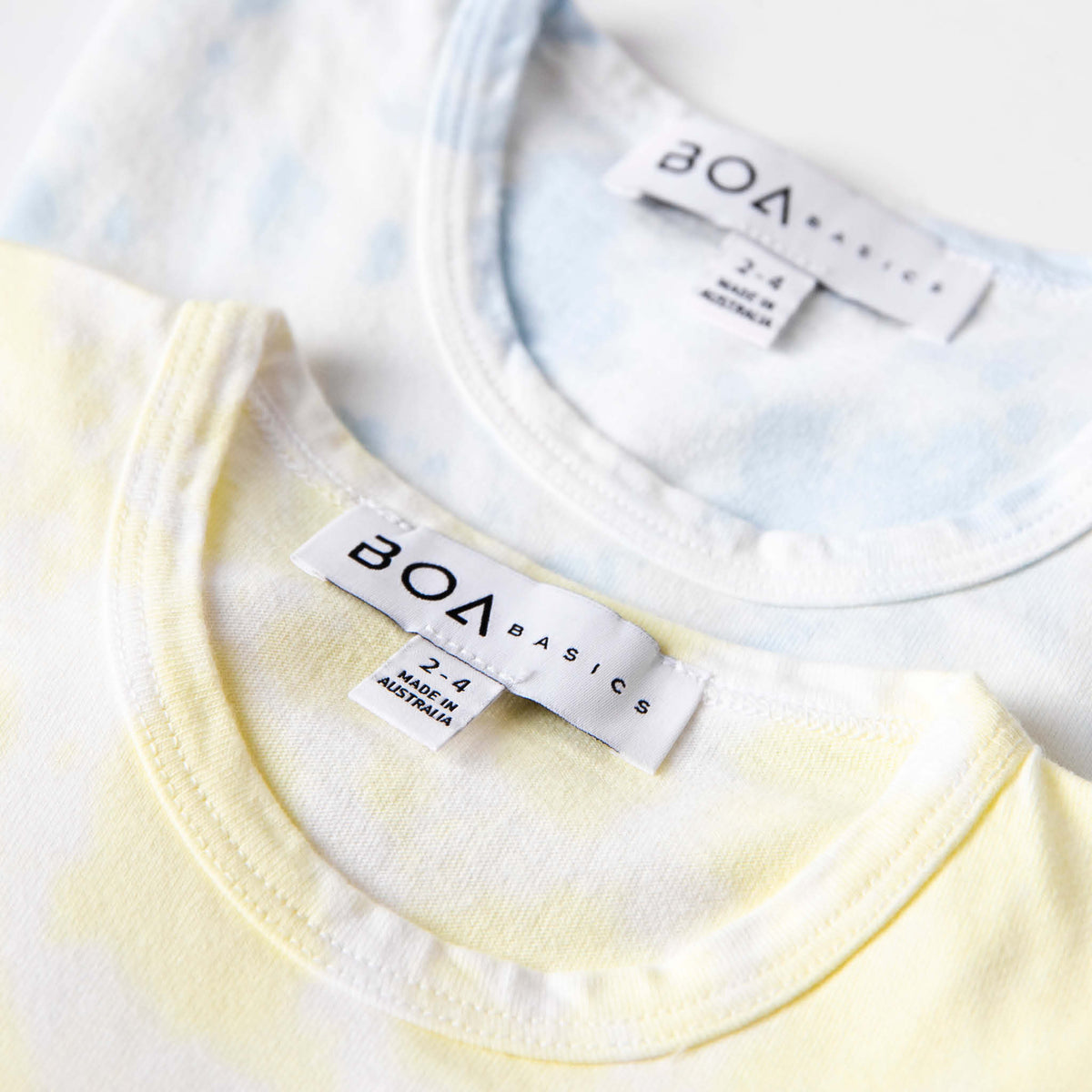 Yellow Blue Tie Dye Kids Pyjamas Boa Basics