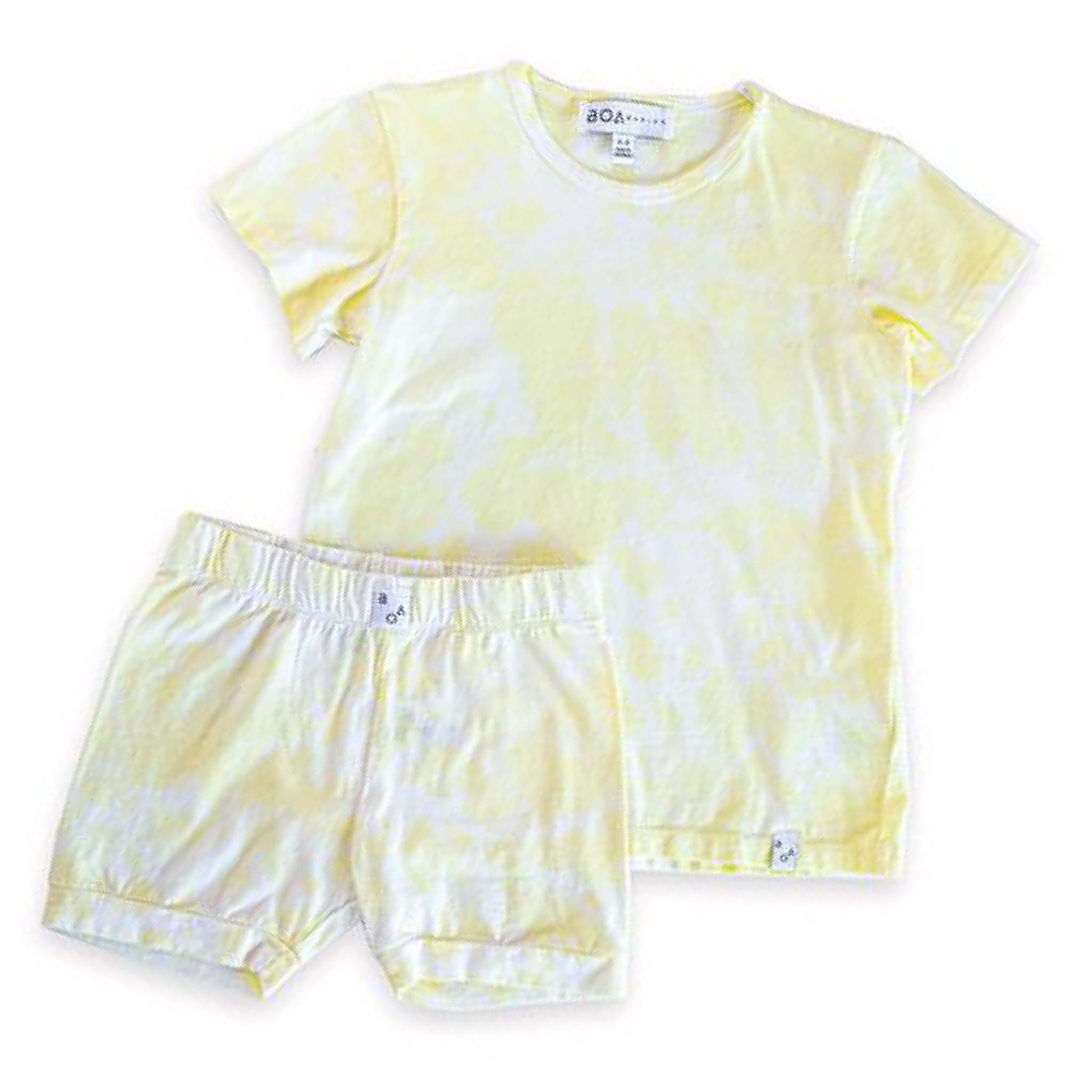 Yellow Tie Dye Children's Pyjamas Boa Basics